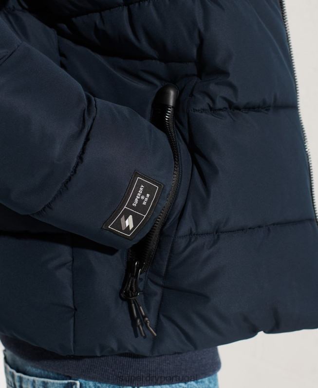 jaqueta esportiva sem capuz homens marinha roupas Superdry 2208H4676