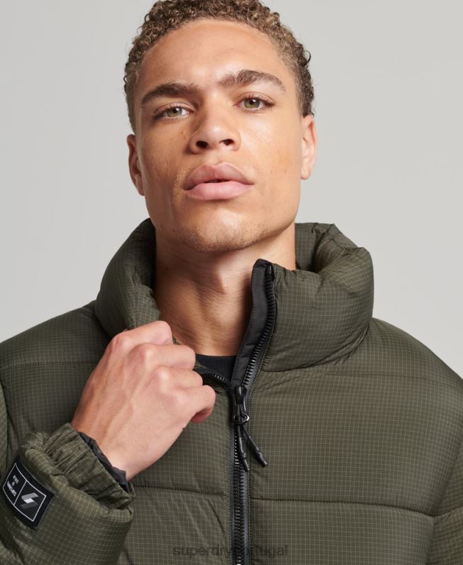 jaqueta esportiva sem capuz homens verde roupas Superdry 2208H956