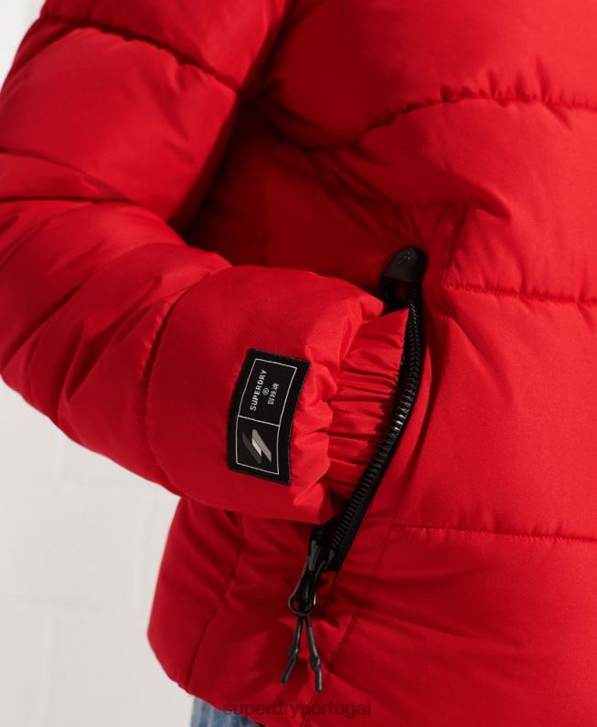 jaqueta esportiva sem capuz homens vermelho roupas Superdry 2208H4560