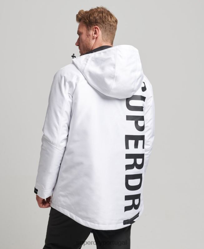 jaqueta freeride homens branco roupas Superdry 2208H1116