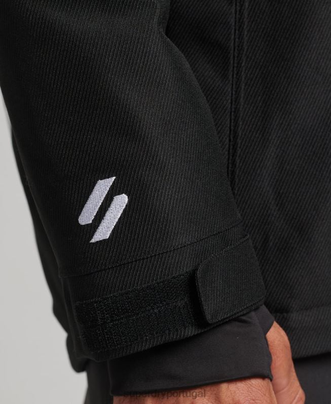 jaqueta freeride homens preto roupas Superdry 2208H981