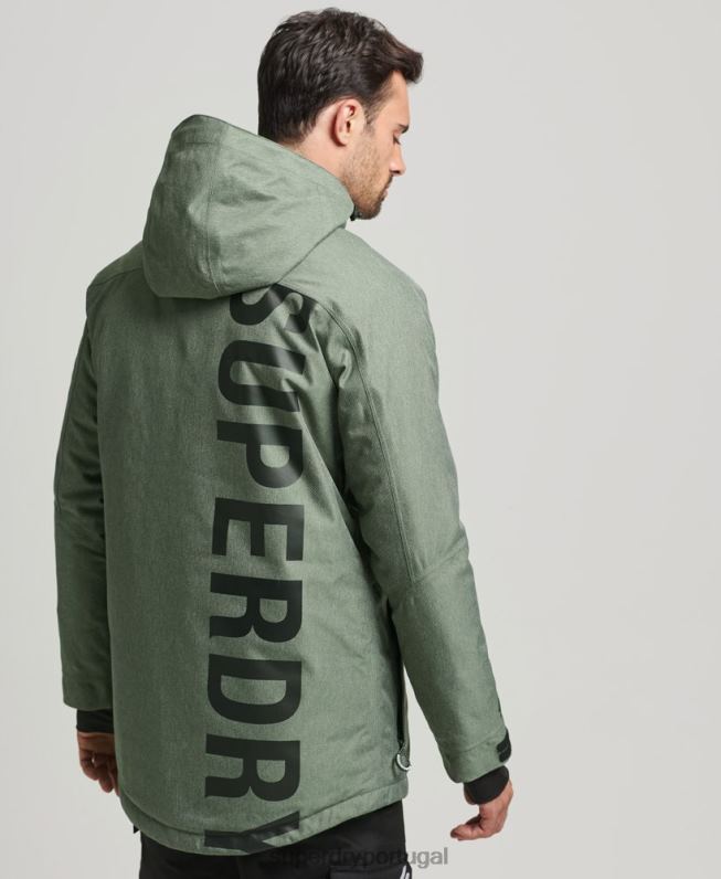 jaqueta freeride homens verde roupas Superdry 2208H982
