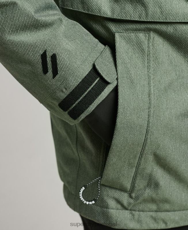 jaqueta freeride homens verde roupas Superdry 2208H982