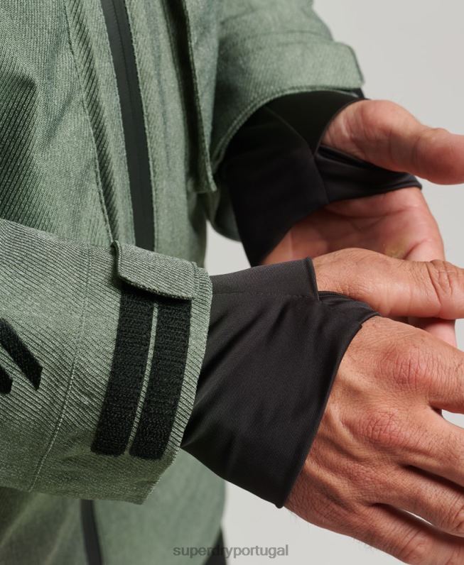 jaqueta freeride homens verde roupas Superdry 2208H982
