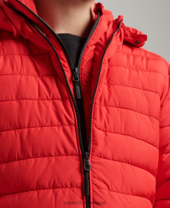 jaqueta fuji com capuz homens vermelho roupas Superdry 2208H4730
