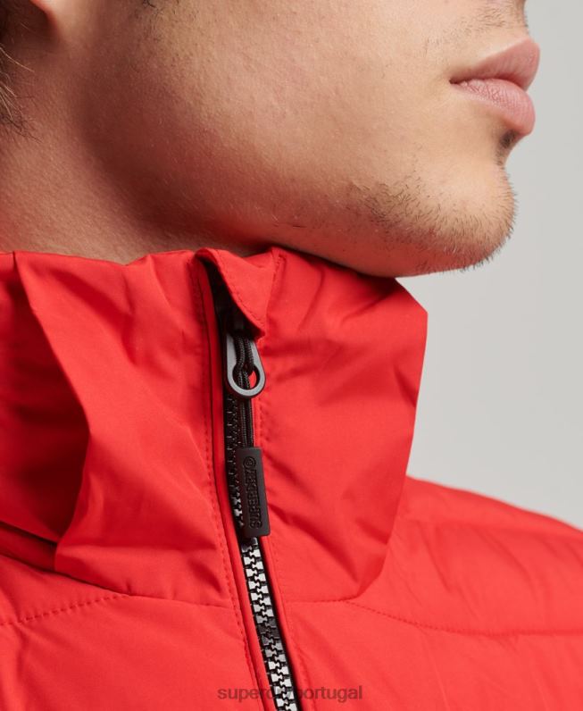 jaqueta fuji com capuz homens vermelho roupas Superdry 2208H4730
