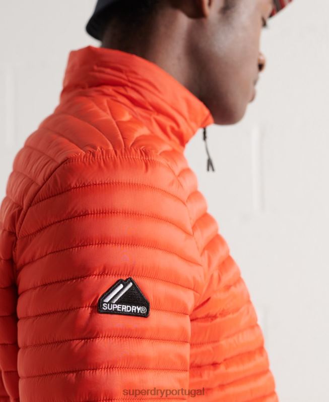 jaqueta fuji packaway sem capuz homens laranja roupas Superdry 2208H1190