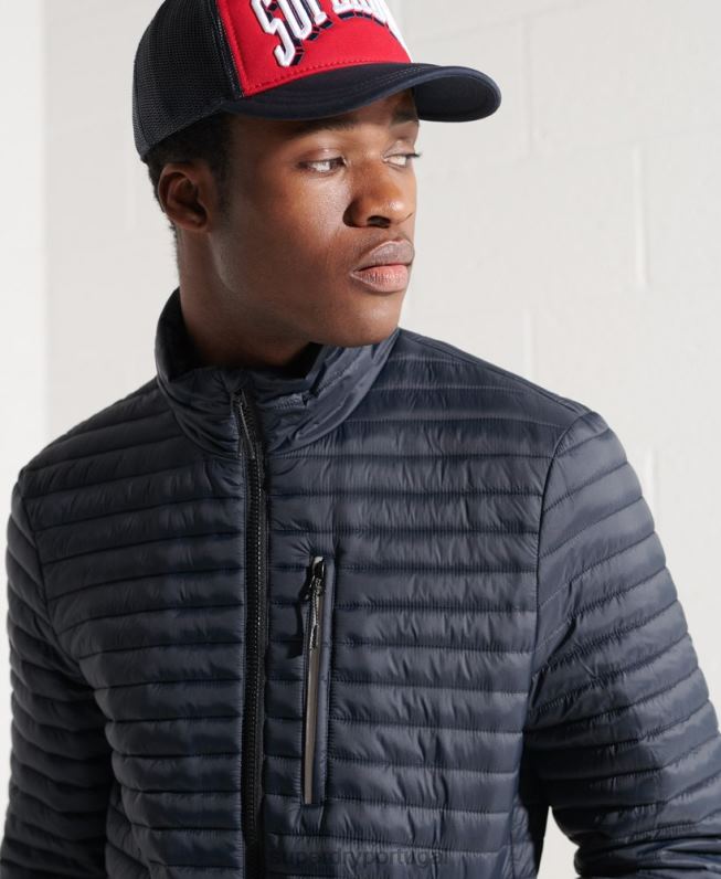 jaqueta fuji packaway sem capuz homens marinha roupas Superdry 2208H1177