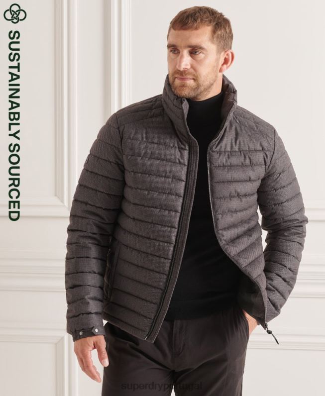 jaqueta fuji sem capuz studios homens cinza roupas Superdry 2208H4679