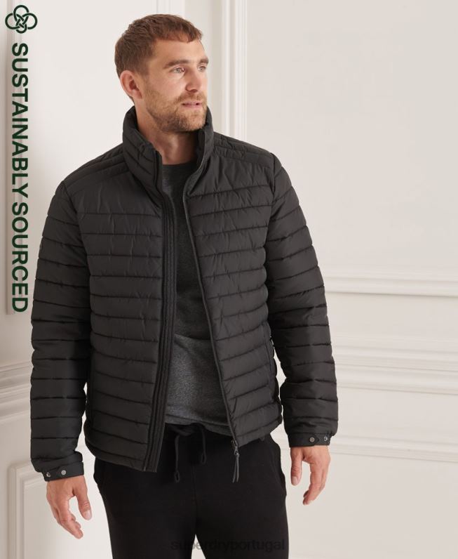 jaqueta fuji sem capuz studios homens preto roupas Superdry 2208H4663