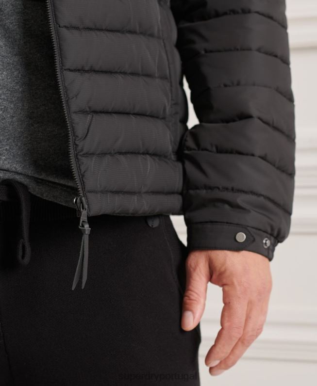 jaqueta fuji sem capuz studios homens preto roupas Superdry 2208H4663