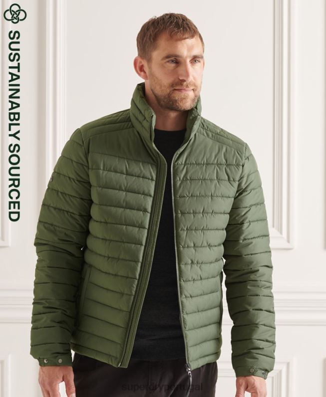 jaqueta fuji sem capuz studios homens verde roupas Superdry 2208H4678