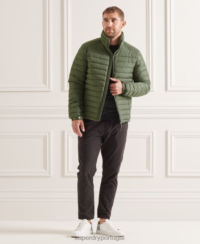 jaqueta fuji sem capuz studios homens verde roupas Superdry 2208H4678