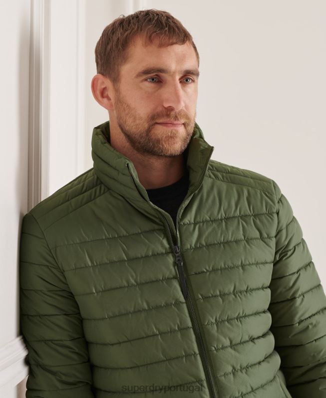 jaqueta fuji sem capuz studios homens verde roupas Superdry 2208H4678