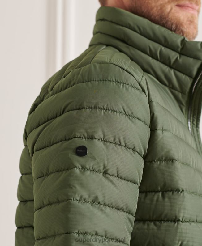 jaqueta fuji sem capuz studios homens verde roupas Superdry 2208H4678