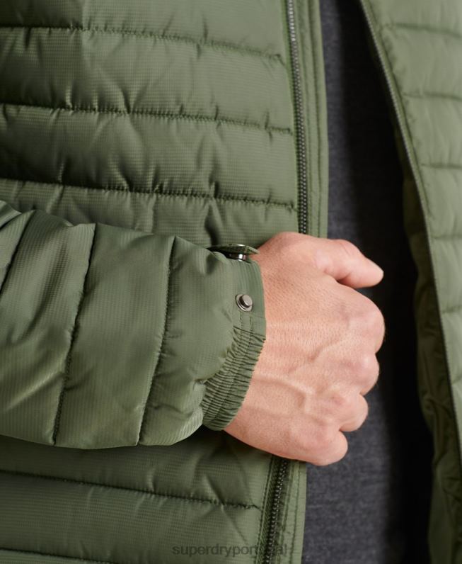 jaqueta fuji sem capuz studios homens verde roupas Superdry 2208H4678