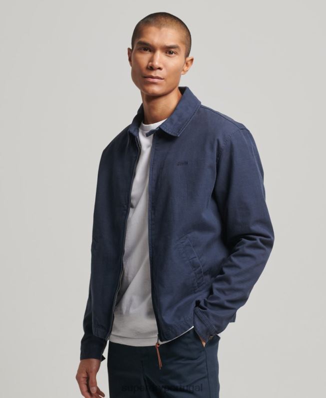 jaqueta harrington clássica homens marinha roupas Superdry 2208H907