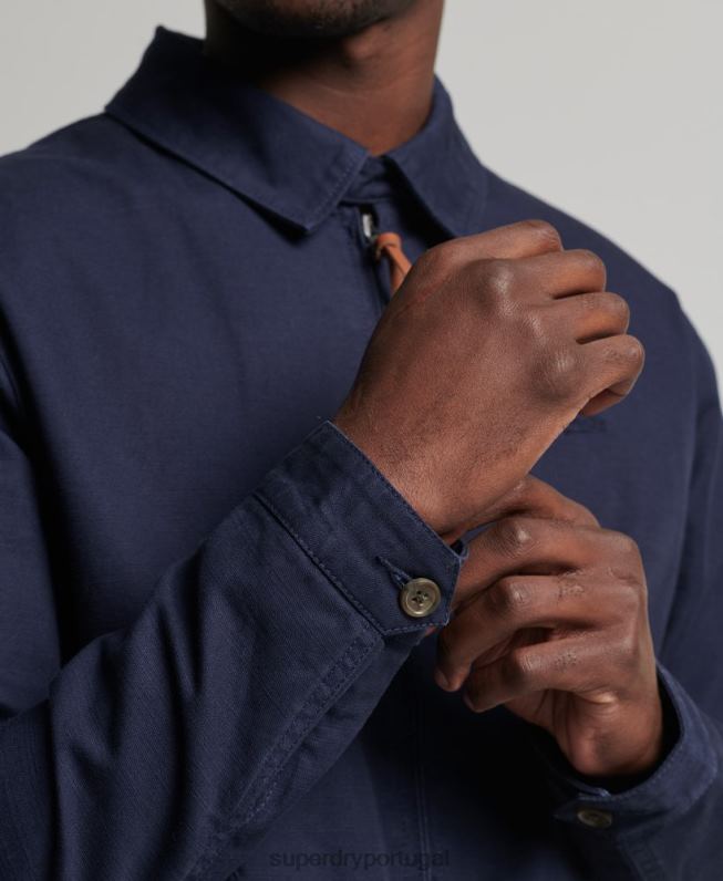 jaqueta harrington clássica homens marinha roupas Superdry 2208H931