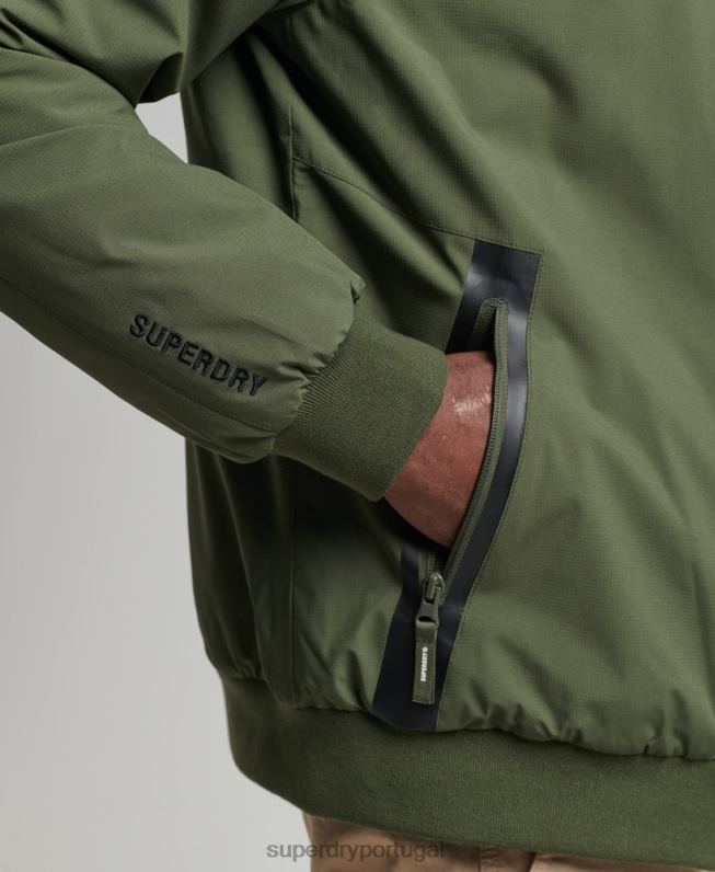 jaqueta harrington de treinamento de código homens caqui roupas Superdry 2208H1096