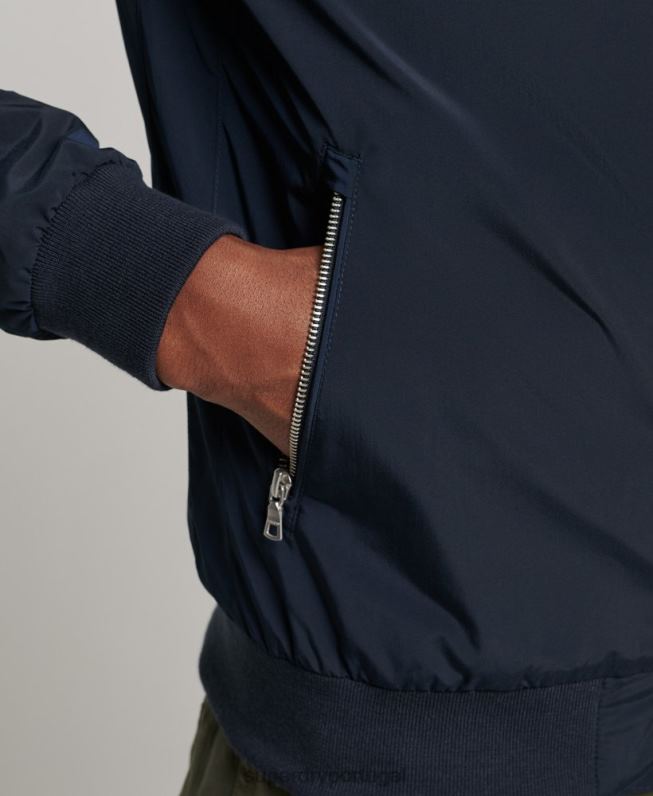 jaqueta harrington homens marinha roupas Superdry 2208H4564