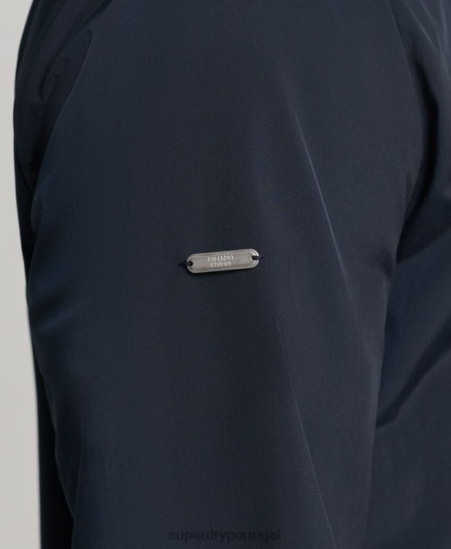 jaqueta harrington homens marinha roupas Superdry 2208H4564