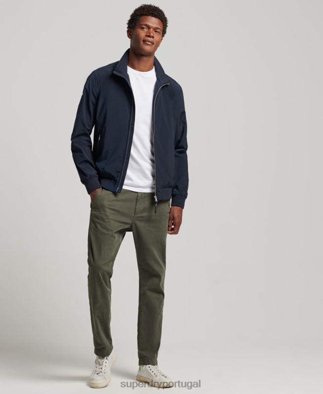 jaqueta harrington homens marinha roupas Superdry 2208H4564