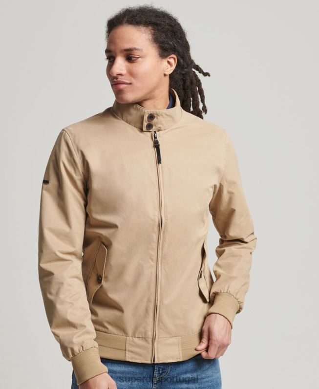 jaqueta harrington icônica homens bronzeado roupas Superdry 2208H4709