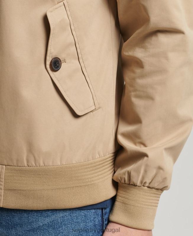 jaqueta harrington icônica homens bronzeado roupas Superdry 2208H4709