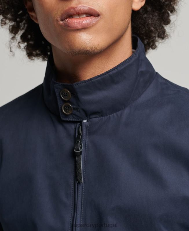 jaqueta harrington icônica homens marinha roupas Superdry 2208H4443