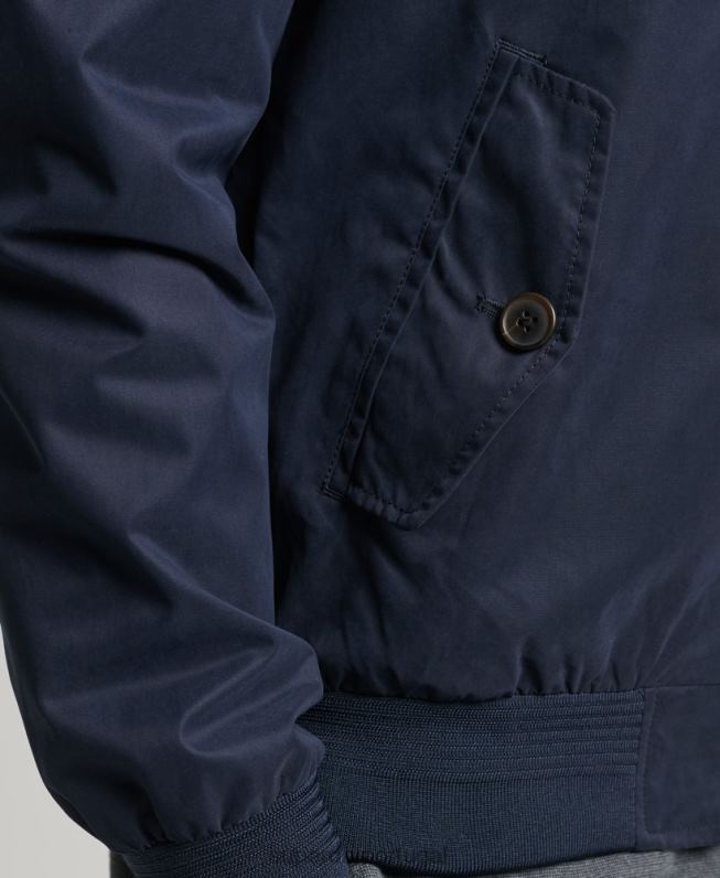 jaqueta harrington icônica homens marinha roupas Superdry 2208H4443