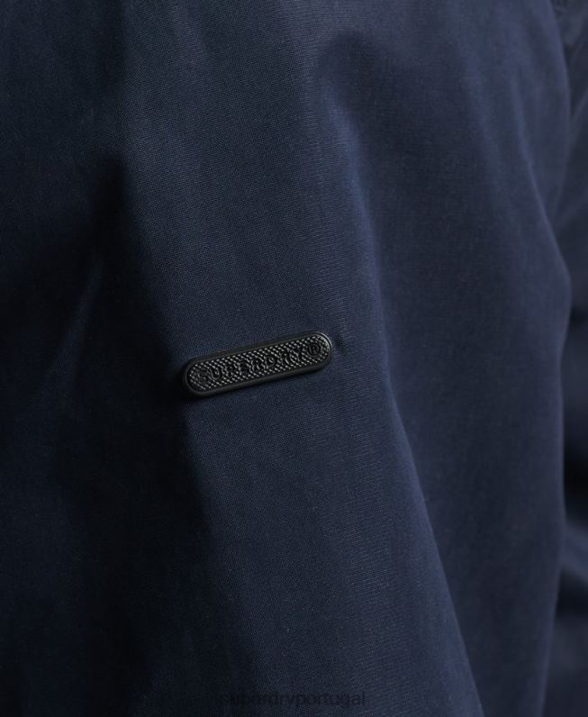 jaqueta harrington icônica homens marinha roupas Superdry 2208H4443