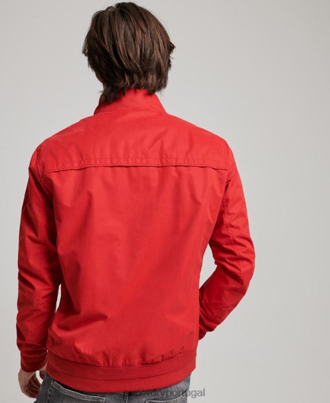 jaqueta harrington icônica homens vermelho roupas Superdry 2208H4465