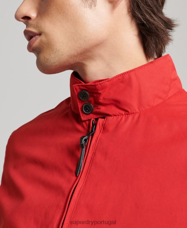 jaqueta harrington icônica homens vermelho roupas Superdry 2208H4465