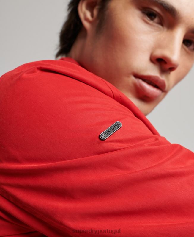 jaqueta harrington icônica homens vermelho roupas Superdry 2208H4465