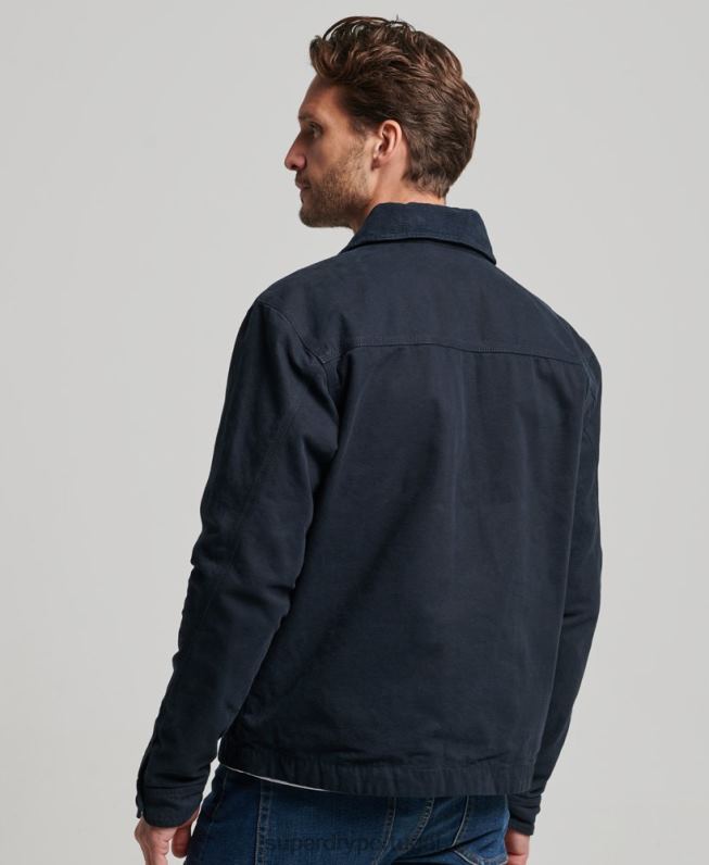 jaqueta harrington rancho vintage homens marinha roupas Superdry 2208H1030