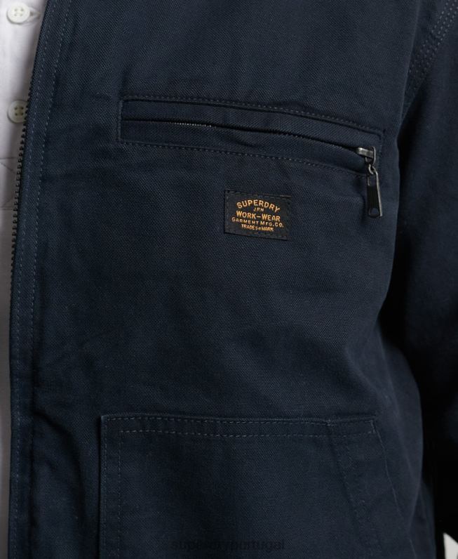 jaqueta harrington rancho vintage homens marinha roupas Superdry 2208H1030