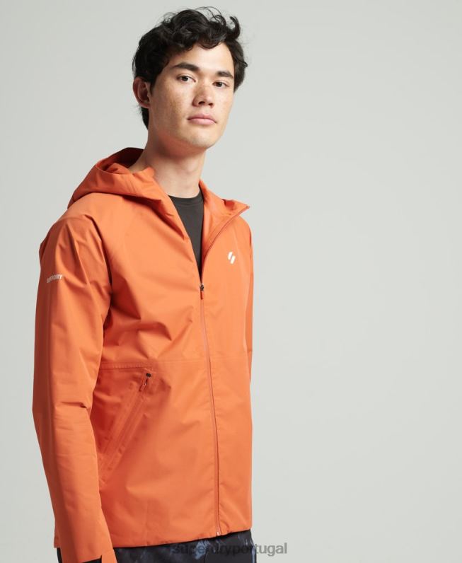 jaqueta impermeável homens laranja roupas Superdry 2208H1025