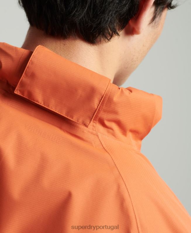 jaqueta impermeável homens laranja roupas Superdry 2208H1025