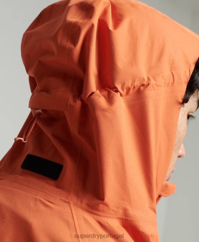 jaqueta impermeável homens laranja roupas Superdry 2208H1025