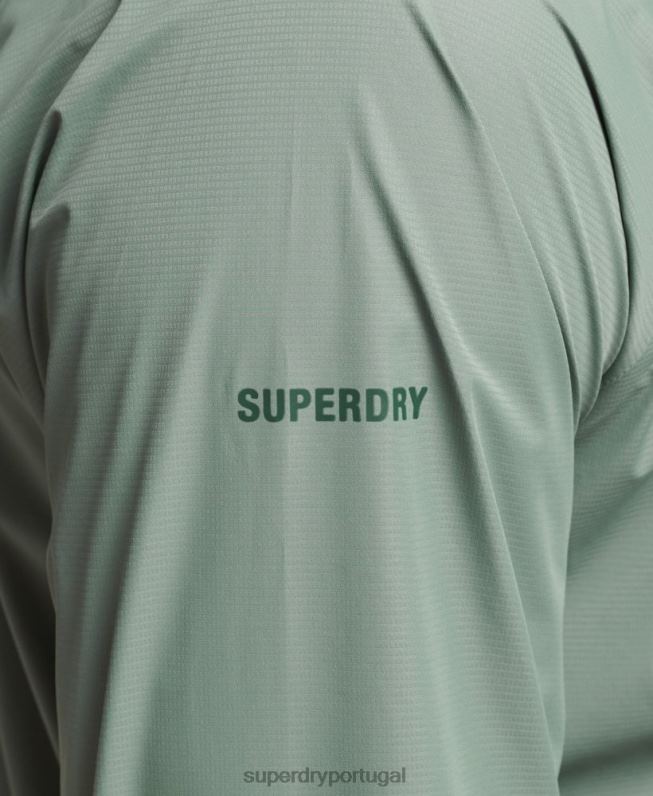 jaqueta impermeável homens verde roupas Superdry 2208H4635