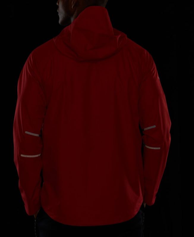 jaqueta impermeável homens vermelho roupas Superdry 2208H1110