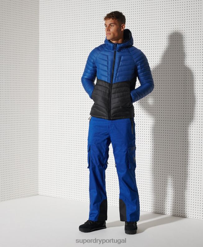 jaqueta isolante clean pro homens marinha roupas Superdry 2208H4634