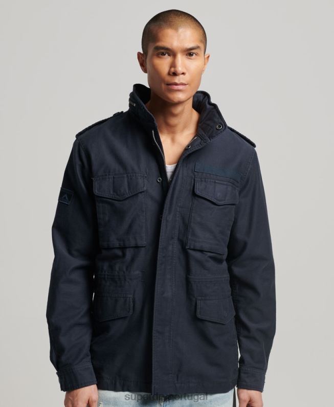 jaqueta militar m65 homens marinha roupas Superdry 2208H1130
