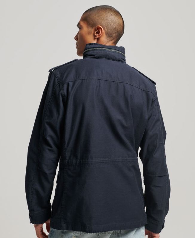 jaqueta militar m65 homens marinha roupas Superdry 2208H1130