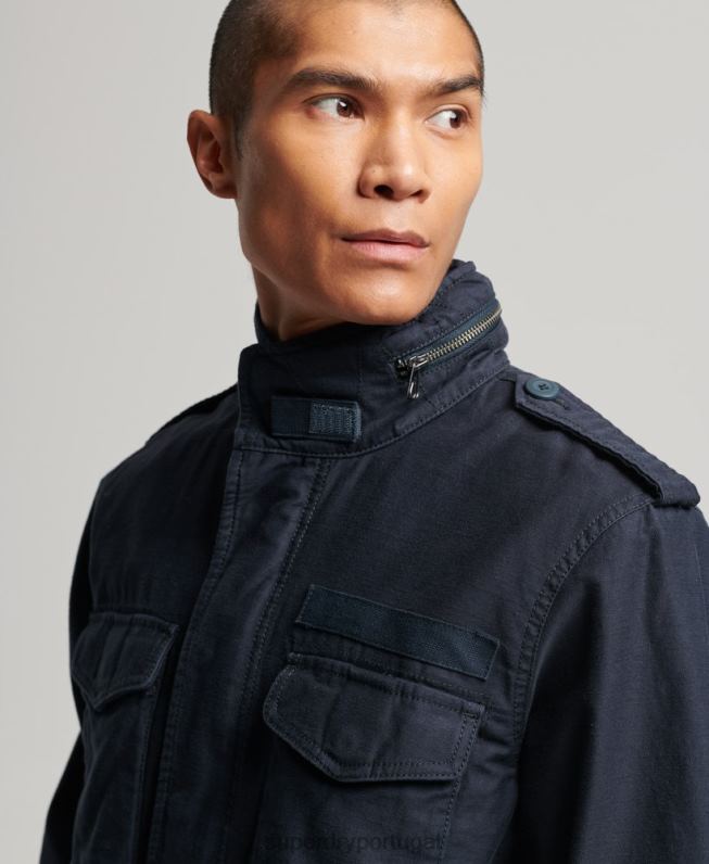 jaqueta militar m65 homens marinha roupas Superdry 2208H1130
