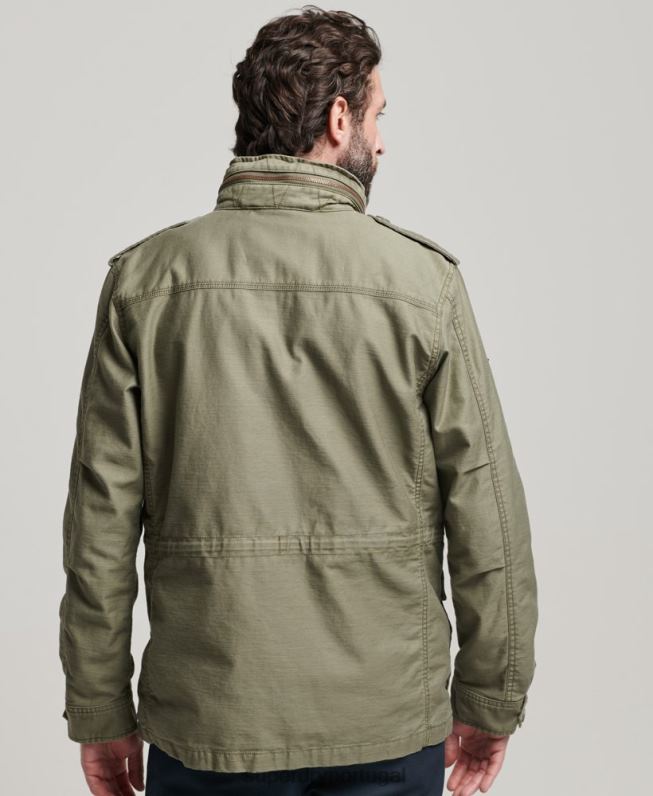 jaqueta militar m65 homens verde roupas Superdry 2208H908