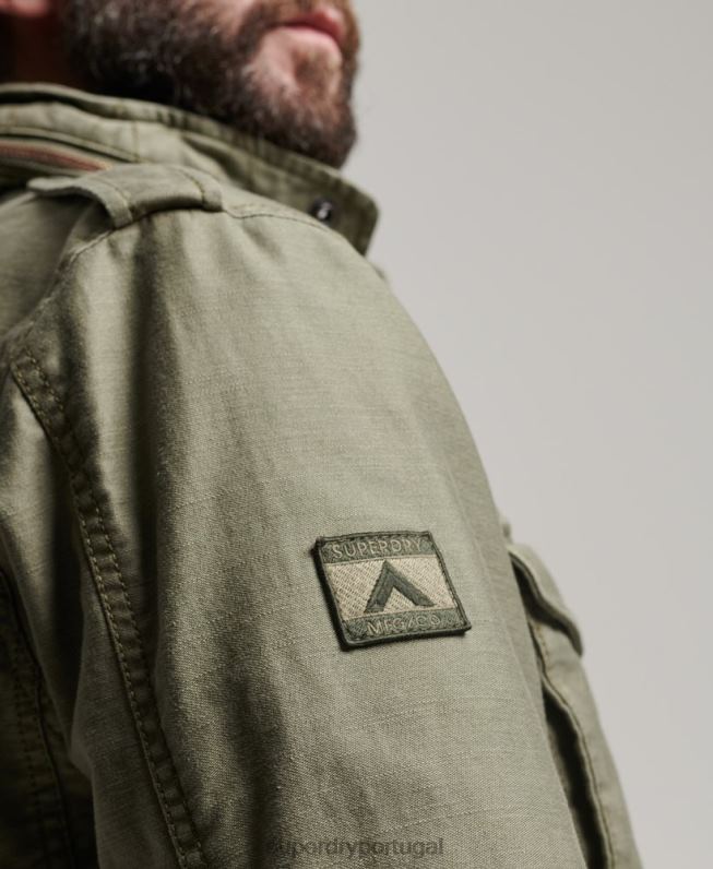 jaqueta militar m65 homens verde roupas Superdry 2208H908