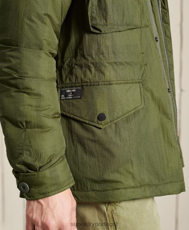 jaqueta militar m-65 homens verde roupas Superdry 2208H4495
