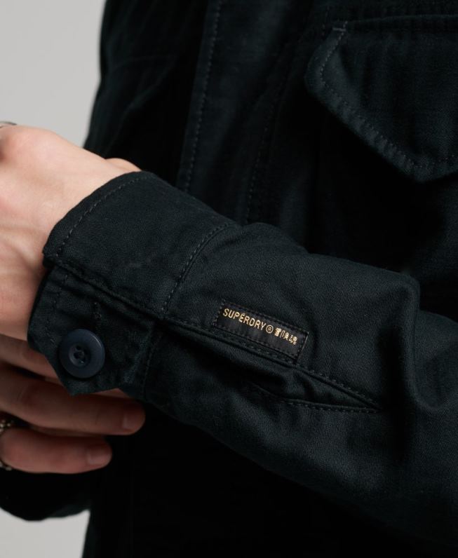 jaqueta militar vintage m65 homens cinza escuro roupas Superdry 2208H947