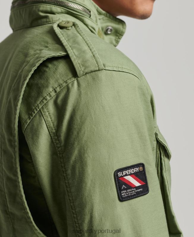 jaqueta militar vintage m65 homens verde roupas Superdry 2208H928